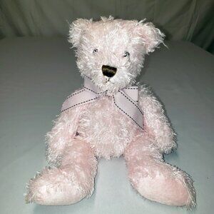 American Greetings Vintage Baby-Pink Plush Teddy Bear 14”